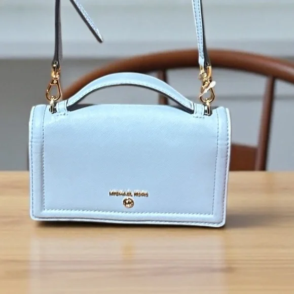 Michael Kors Light Blue jet set small Crossbody Bag - Picture 1 of 12